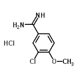 CAS#: 126007-98-5， 3-Chloro-4-Methoxybenzenecarboximidamide Hydrochloride (1:1)