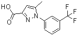 CAS#: 126067-60-5， 5-Methyl-1-[3-(Trifluoromethyl)Phenyl]-1H-Pyrazole-3-Carboxylic Acid
