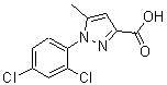CAS#: 126067-88-7， 1-(2,4-Dichlorophenyl)-5-Methyl-1H-Pyrazole-3-Carboxylic Acid