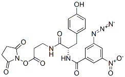 CAS#: 126083-10-1， (2,5-Dioxopyrrolidin-1-Yl) 3-[[(2S)-2-[(3-Azido-5-Nitrobenzoyl)Amino]-3-(4-Hydroxyphenyl)Propanoyl]Amino]Propanoate
