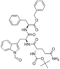 CAS#: 126088-82-2， Phenylmethyl (2S)-2-[[(2R)-2-[[(2S)-5-Amino-2-[(2-Methylpropan-2-Yl)Oxycarbonylamino]-5-Oxopentanoyl]Amino]-3-(1-Formylindol-3-Yl)Propanoyl]Amino]-3-Phenylpropanoate