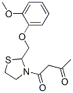 CAS#: 126127-93-3， 1-[2-[(2-Methoxyphenoxy)Methyl]Thiazolidin-3-Yl]Butane-1,3-Dione