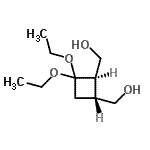 CAS#: 126261-70-9， [(1R,2R)-3,3-Diethoxy-1,2-Cyclobutanediyl]Dimethanol