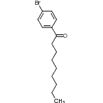 structure of CAS# 126334-26-7, 1-(4-Bromophenyl)-1-Nonanone;(4-Nonanoyl)bromobenzene;4'-Bromononanophenone