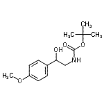 CAS#: 126395-30-0， 2-Methyl-2-Propanyl [2-Hydroxy-2-(4-Methoxyphenyl)Ethyl]Carbamate