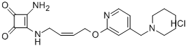 CAS#: 126463-66-9， 3-Amino-4-[[(Z)-4-[4-(Piperidin-1-Ylmethyl)Pyridin-2-Yl]Oxybut-2-Enyl]Amino]Cyclobut-3-Ene-1,2-Dione Hydrochloride
