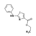结构式 CAS# 126533-76-4, 乙基2-苯胺基-1,3-噻唑-4-羧酸酯