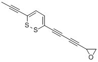 CAS#: 126624-07-5， 2-[4-(6-Prop-1-Ynyldithiin-3-Yl)Buta-1,3-Diynyl]Oxirane