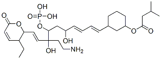 CAS#: 126643-52-5， [3-[(1E,3E,9E)-8-(2-Aminoethyl)-10-(3-Ethyl-6-Oxo-2,3-Dihydropyran-2-Yl)-5,8-Dihydroxy-7-Phosphonooxydeca-1,3,9-Trienyl]Cyclohexyl] 3-Methylbutanoate