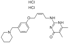 CAS#: 126869-04-3， 5,6-Dimethyl-2-[[(Z)-4-[3-(Piperidin-1-Ylmethyl)Phenoxy]But-2-Enyl]Amino]-1H-Pyrimidin-4-One Dihydrochloride