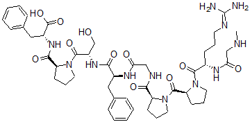 CAS#: 126959-88-4， Bradykinin, Sar-(D-Phe(8))Des-Arg(9)