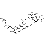 CAS#: 12698-99-6， (19Z,21E,23E,25E,27E,29E,31E)-33-[(3-Amino-3,6-Dideoxy-beta-D-Mannopyranosyl)Oxy]-17-[7-(4-Aminophenyl)-5-Hydroxy-7-Oxo-2-Heptanyl]-1,3,5,9,11,37-Hexahydroxy-18-Methyl-13,15-Dioxo-16,39-Dioxabicyclo[3 3.3.1]Nonatriaconta-19,21,23,25,27,29,31-Heptaene-36-Carboxylic Acid