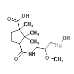 CAS#: 127-50-4， (3-{[(3-Carboxy-2,2,3-Trimethylcyclopentyl)Carbonyl]Amino}-2-Methoxypropyl)(Hydroxy)Mercury