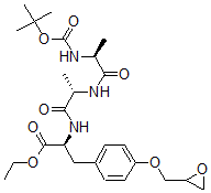 CAS#: 127132-36-9， Ethyl (2S)-2-[[(2S)-2-[[(2S)-2-[(2-Methylpropan-2-Yl)Oxycarbonylamino]Propanoyl]Amino]Propanoyl]Amino]-3-[4-(Oxiran-2-Ylmethoxy)Phenyl]Propanoate