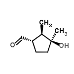 CAS#: 127135-65-3， (1S,2R,3S)-3-Hydroxy-2,3-Dimethylcyclopentanecarbaldehyde