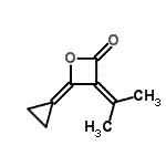 CAS#: 127451-61-0， 4-Cyclopropylidene-3-Isopropylidene-2-Oxetanone