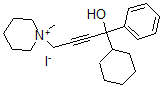 CAS#: 127471-24-3， 1-Cyclohexyl-4-(1-Methylpiperidin-1-Ium-1-Yl)-1-Phenylbut-2-Yn-1-Ol Iodide
