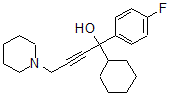 CAS#: 127471-25-4， 1-Cyclohexyl-1-(4-Fluorophenyl)-4-Piperidin-1-Ylbut-2-Yn-1-Ol