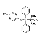 CAS#: 127481-94-1， (4-Bromophenoxy)(2-Methyl-2-Propanyl)Diphenylsilane