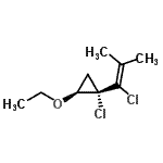 CAS#: 127579-20-8， (1S,2S)-1-Chloro-1-(1-Chloro-2-Methyl-1-Propen-1-Yl)-2-Ethoxycyclopropane