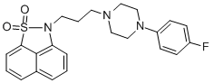 CAS#: 127625-29-0， 2-(3-(4-(4-Fluorophenyl)-1-piperazinyl)propyl)-2H-naphth(1,8-cd)isothiazole 1,1-dioxide