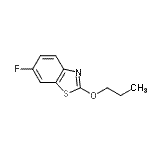 CAS#: 127682-33-1， 6-Fluoro-2-Propoxy-1,3-Benzothiazole