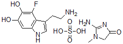 CAS#: 127709-37-9， 5,6-Dihydroxy-4-fluorotryptamine creatinine