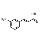 结构式 CAS# 127791-53-1, (2E)-3-(3-氨基苯基)丙烯酸
