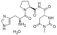 CAS#: 128111-67-1， (R)-N-((Hexahydro-1-Methyl-2,6-Dioxo-4-Pyrimidinyl)Carbonyl)-L-Histidyl-L-Prolinamide Hydrate
