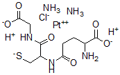 CAS#: 128353-81-1， Diamminechloro(glutathionato-S)platinum(II)