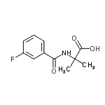 CAS#: 128396-74-7， N-(3-Fluorobenzoyl)-2-Methylalanine
