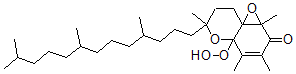 CAS#: 128442-18-2， 7,8-Dihydro-4a-hydroperoxy-1a,3,4,6-tetramethyl-6-(4,8,12-trimethyltridecyl)-1aH,6H-oxireno(e)(1)benzopyran-2(4aH)-one