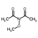 结构式 CAS# 128459-09-6, N-乙酰基-N-甲氧基乙酰胺