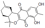 CAS#: 128505-88-4， (4aS,12bR)-8,10-Dihydroxy-2,5,5,9-Tetramethyl-3,4,4a,12b-Tetrahydronaphtho[3,2-c]Isochromene-7,12-Dione