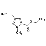 structure of CAS# 128537-26-8, Ethyl 3-Ethyl-1-Methyl-1H-Pyrazole-5-Carboxylate;1H-pyrazo<wbr>le-5-carb<wbr>oxylic ac<wbr>id, 3-eth<wbr>yl-1-meth<wbr>yl-, ethy<wbr>l ester;3-ETHYL-1-METHYL-1H-PYRAZOLE-5-CARBOXYLIC ACID ETHYL ESTER;ethyl 3-ethyl-1-methyl-1H-pyrazole-5-carboxylate