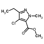 CAS#: 128537-31-5， Methyl 4-Chloro-3-Ethyl-1-Methyl-1H-Pyrazole-5-Carboxylate