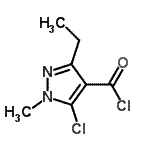 CAS#: 128564-58-9， 5-Chloro-3-Ethyl-1-Methyl-1H-Pyrazole-4-Carbonyl Chloride