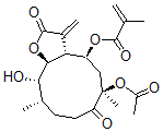 CAS#: 128700-83-4， [(3aR,4S,6R,10S,11S,11aS)-6-Acetyloxy-11-Hydroxy-6,10-Dimethyl-3-Methylidene-2,7-Dioxo-3a,4,5,8,9,10,11,11a-Octahydrocyclodeca[b]Furan-4-Yl] 2-Methylprop-2-Enoate