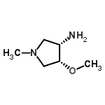 CAS#: 128757-97-1， (3S,4R)-4-Methoxy-1-Methyl-3-Pyrrolidinamine