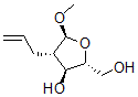 CAS#: 128790-83-0， (2R,3S,4S,5S)-2-(Hydroxymethyl)-5-Methoxy-4-Prop-2-Enyloxolan-3-Ol