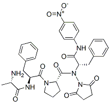 CAS#: 128802-73-3， 4-[[(2S)-1-[[(2S)-1-[(4-Nitrophenyl)-[(2S)-1-Oxo-3-Phenyl-1-[[(2S)-Pyrrolidine-2-Carbonyl]Amino]Propan-2-Yl]Amino]-1-Oxo-3-Phenylpropan-2-Yl]Amino]-1-Oxopropan-2-Yl]Amino]-4-Oxobutanoic Acid