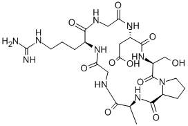 CAS#: 128857-77-2， Cyclo(L-Alanylglycyl-L-Arginylglycyl-L-alpha-Aspartyl-L-Seryl-L-Prolyl)