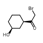CAS#: 128882-91-7， 2-Bromo-1-[(1R,3S)-3-Hydroxycyclohexyl]Ethanone