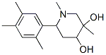 CAS#: 128887-76-3， 1,3-Dimethyl-6-(2,4,5-Trimethylphenyl)Piperidine-3,4-Diol