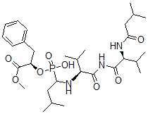 CAS#: 128923-36-4， Isovaleryl-valyl-valyl-leucine phosphinate-3-phenyllactic acid methyl ester