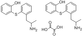 CAS#: 128959-33-1， 2-((2-(2-Aminopropyl)phenyl)thio)phenol ethanedioate (2:1) (salt)