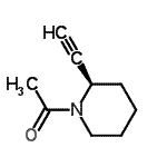 CAS 登录号：128960-03-2， 1-[(2R)-2-乙炔基-1-哌啶基]乙酮