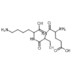 CAS#: 128960-73-6， 6-Amino-2-[[2-[(2-Amino-5-Hydroxy-5-Oxo-Pentanoyl)Amino]-3-Sulfanyl-Propanoyl]Amino]Hexanoic Acid