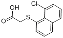 structure of CAS# 129-94-2, 2-[(8-Chloro-1-Naphthalenyl)Thio]-Acetic Acid;2-[(8-Chloro-1-Naphthyl)Sulfanyl]Acetate;2-[(8-Chloro-1-Naphthyl)Thio]Acetate;2-(8-Chloronaphthalen-1-Yl)Sulfanylethanoate