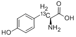 structure of CAS# 129077-96-9, L-Tyrosine-beta-13C